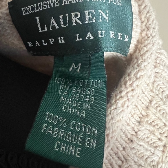 Ralph Lauren Cream and Brown Nature Sweater - Picture 6 of 8